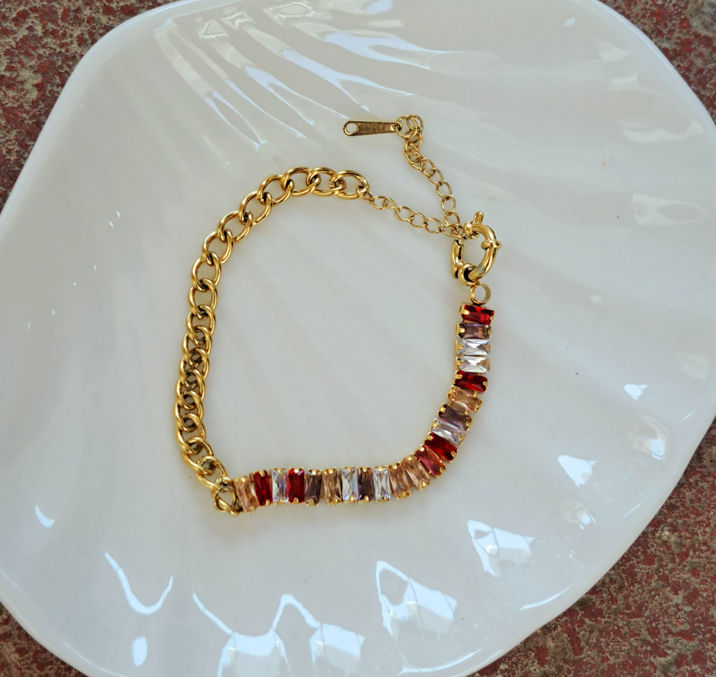 Multicolour Rhinestone bracelet