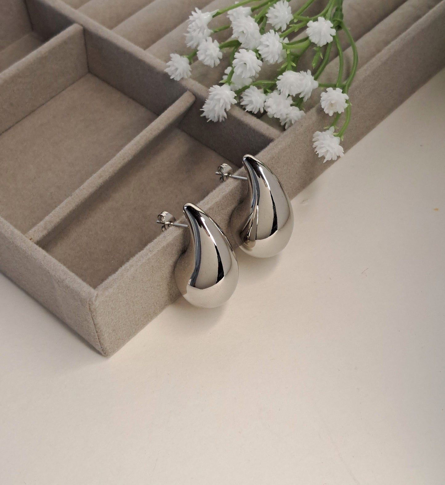 Dupe/Waterdroplet earrings silver