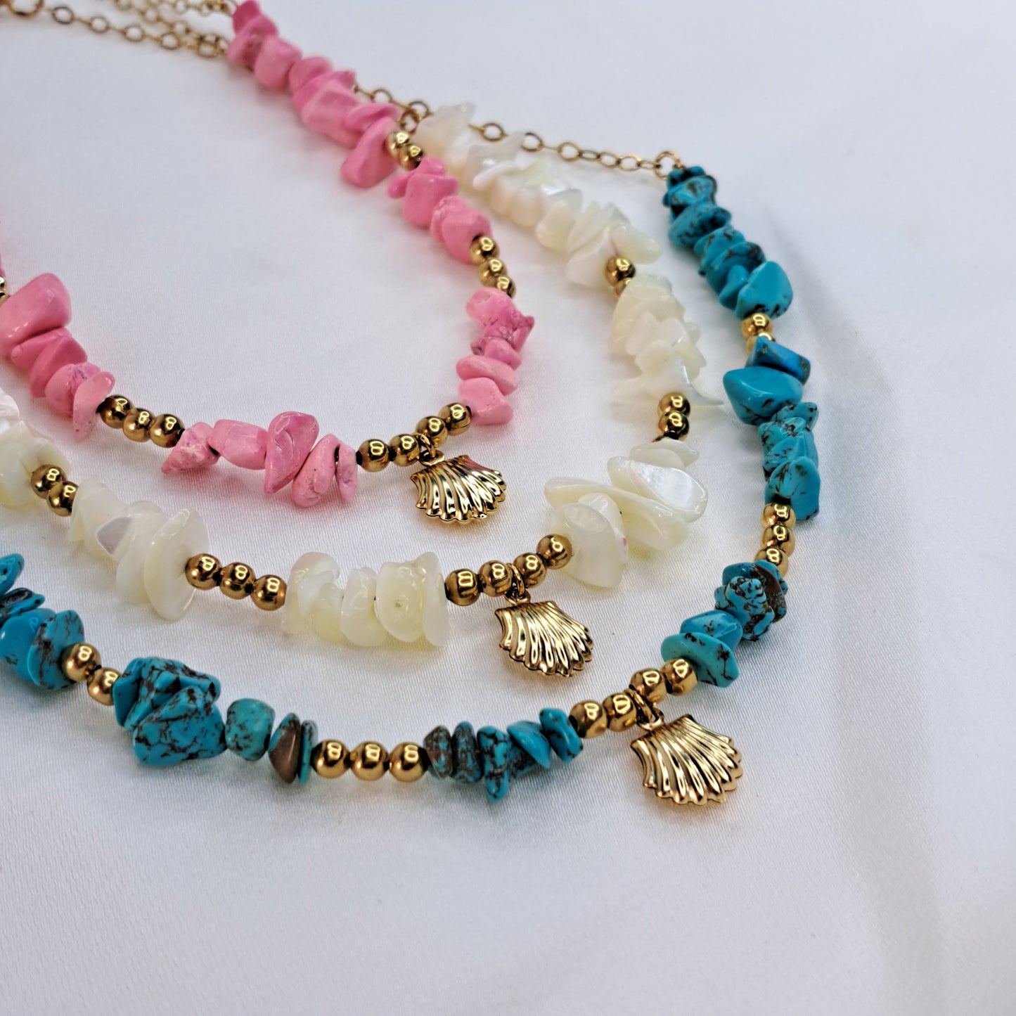 Chunky Shell Necklace Gold(3 colours)