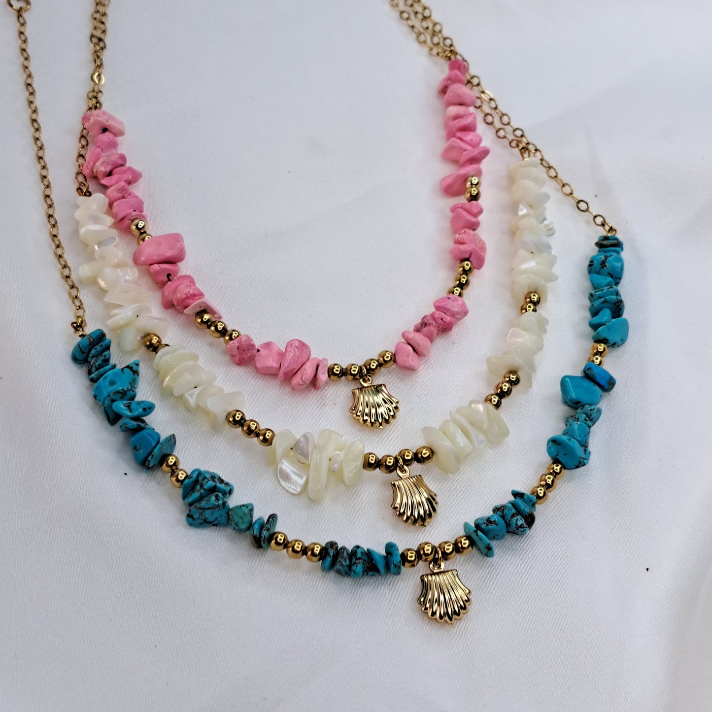 Chunky Shell Necklace Gold(3 colours)