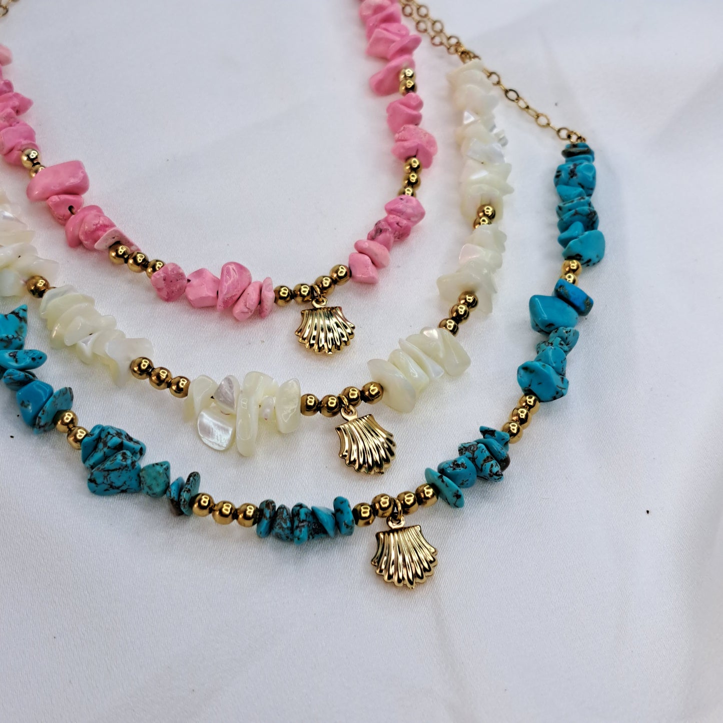 Chunky Shell Necklace Gold(3 colours)