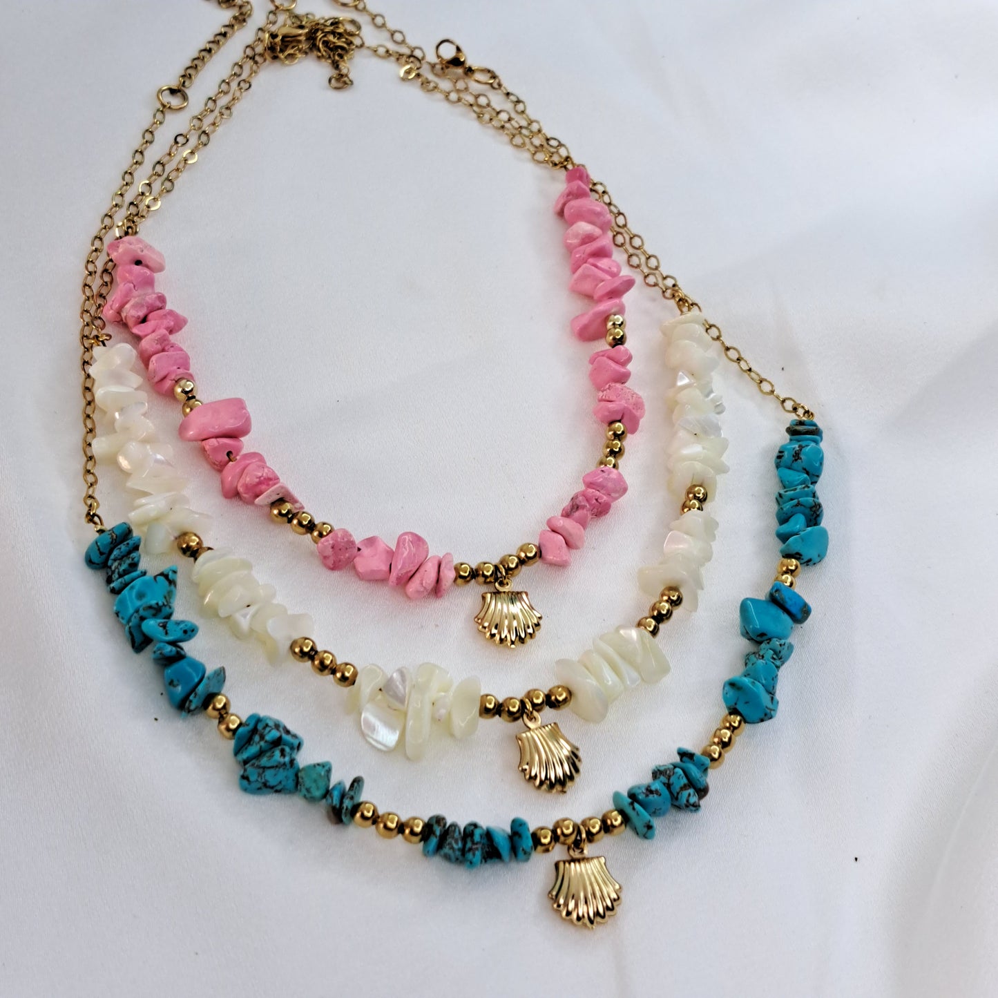 Chunky Shell Necklace Gold(3 colours)