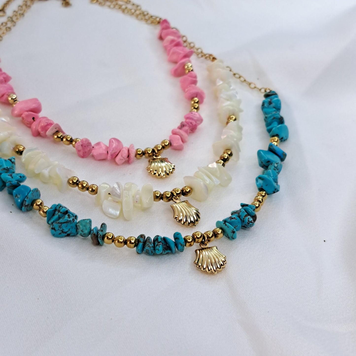 Chunky Shell Necklace Gold(3 colours)