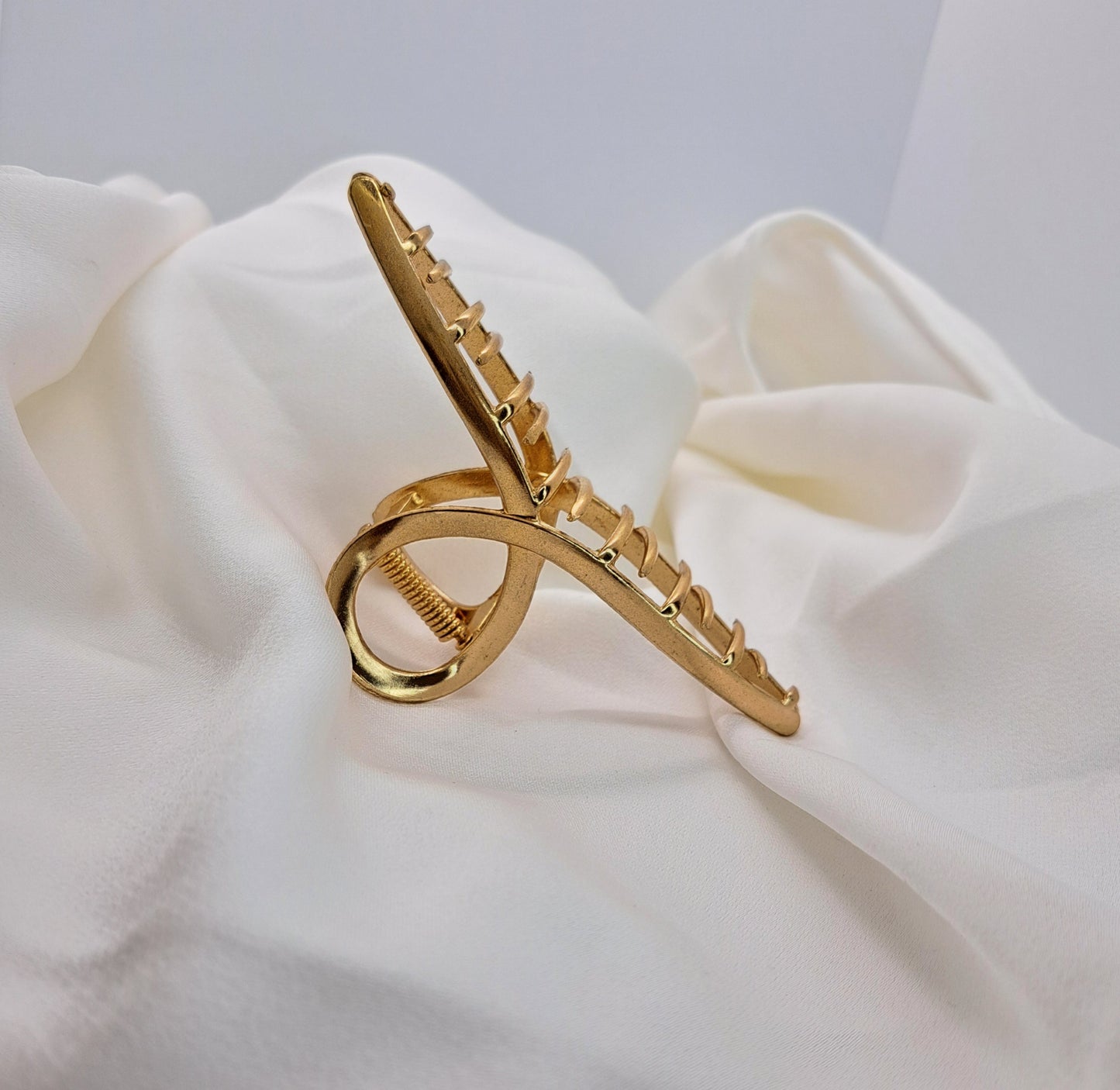 Gold Hair Claw/Hair Clip Large - PLAIN