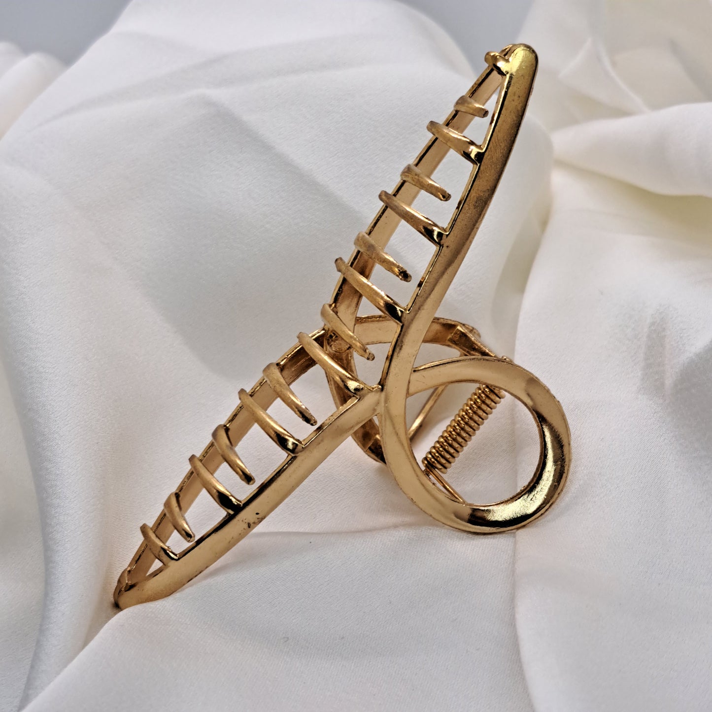 Gold Hair Claw/Hair Clip Large - PLAIN