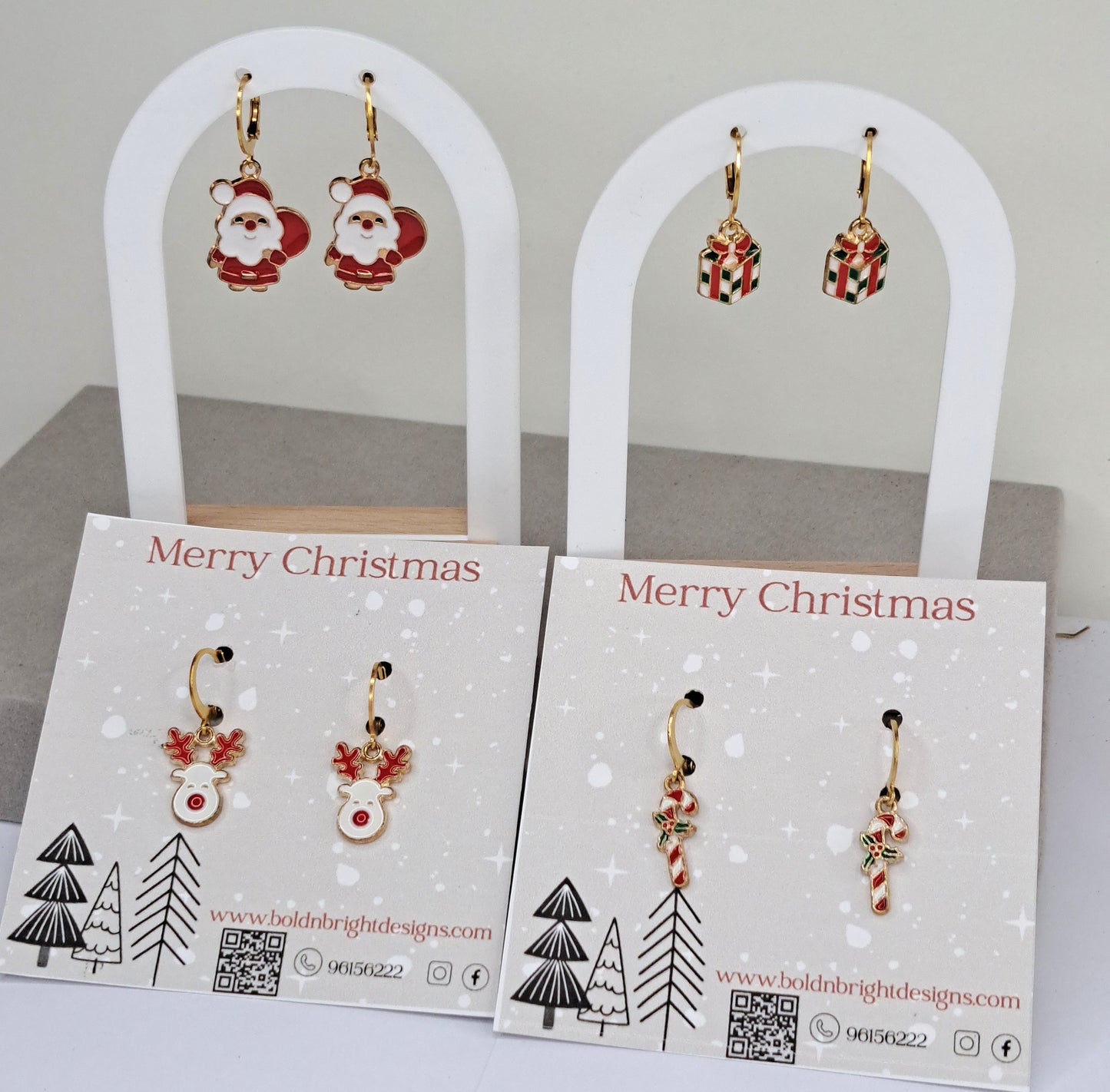 X mas Hoop Earrings (4 designs)
