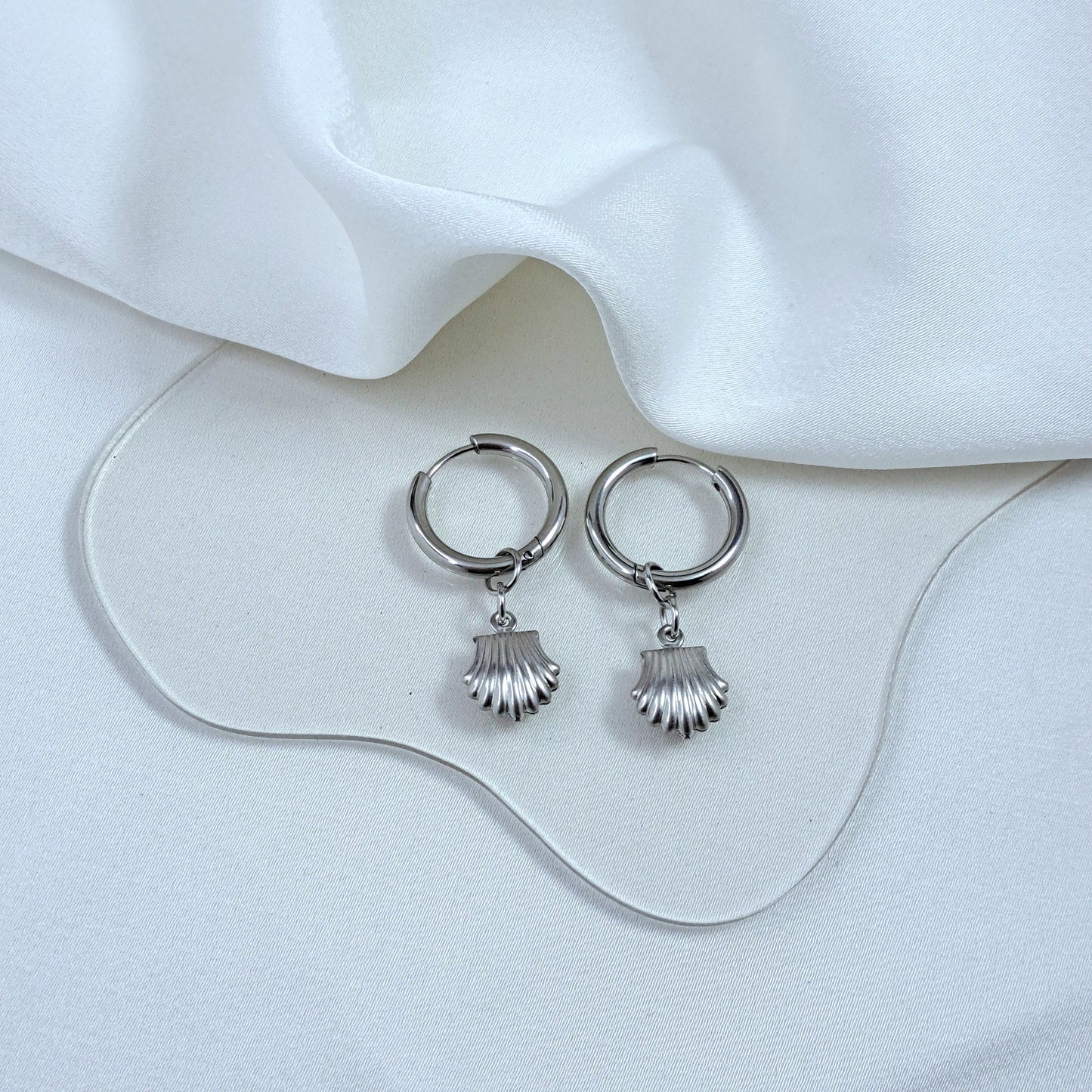 Sea Shell Hoop Earrings