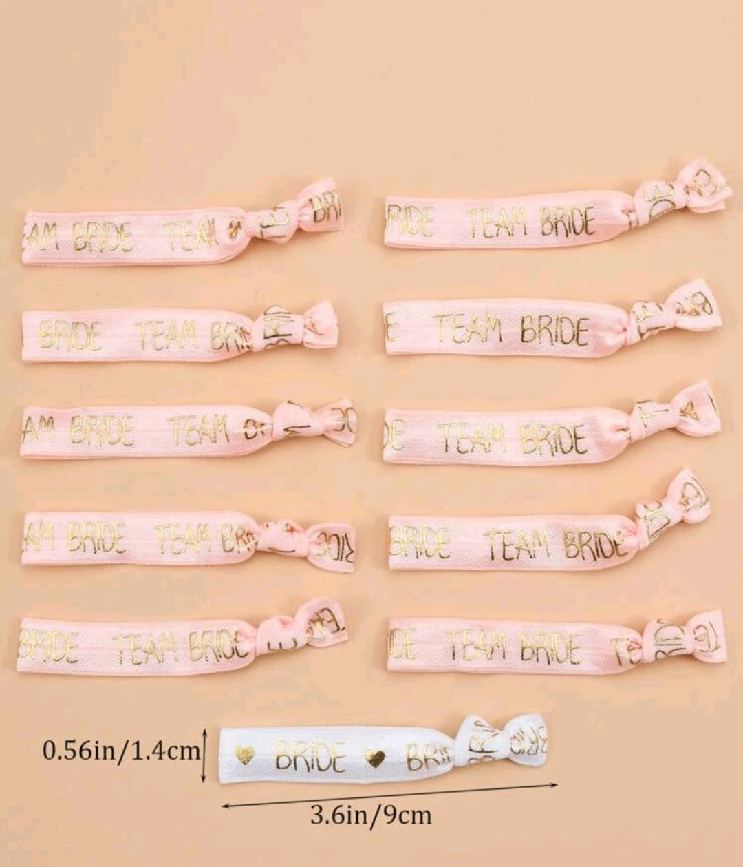 11 pcs TEAM BRIDE bracelets