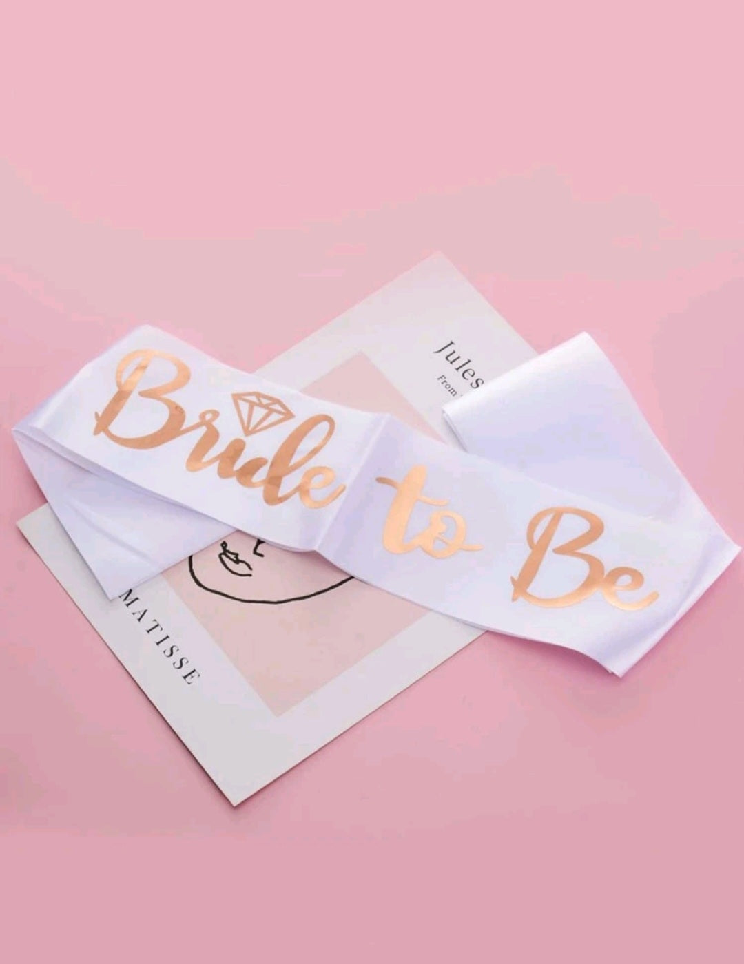 Bride to be Sash (rosegold)