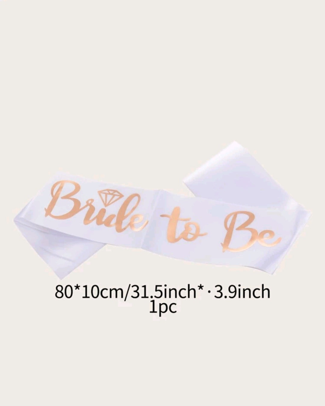 Bride to be Sash (rosegold)