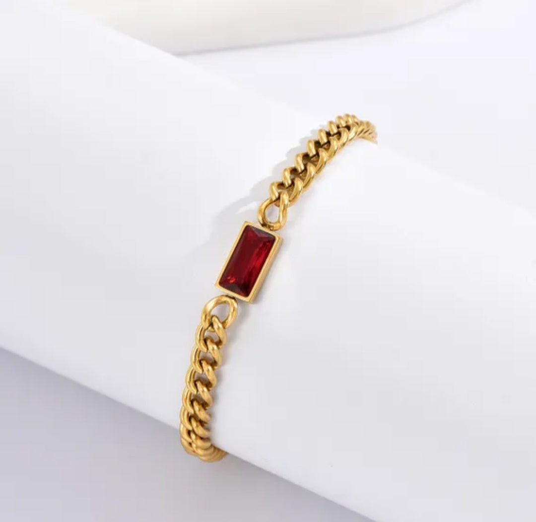Red Gemstone bracelet