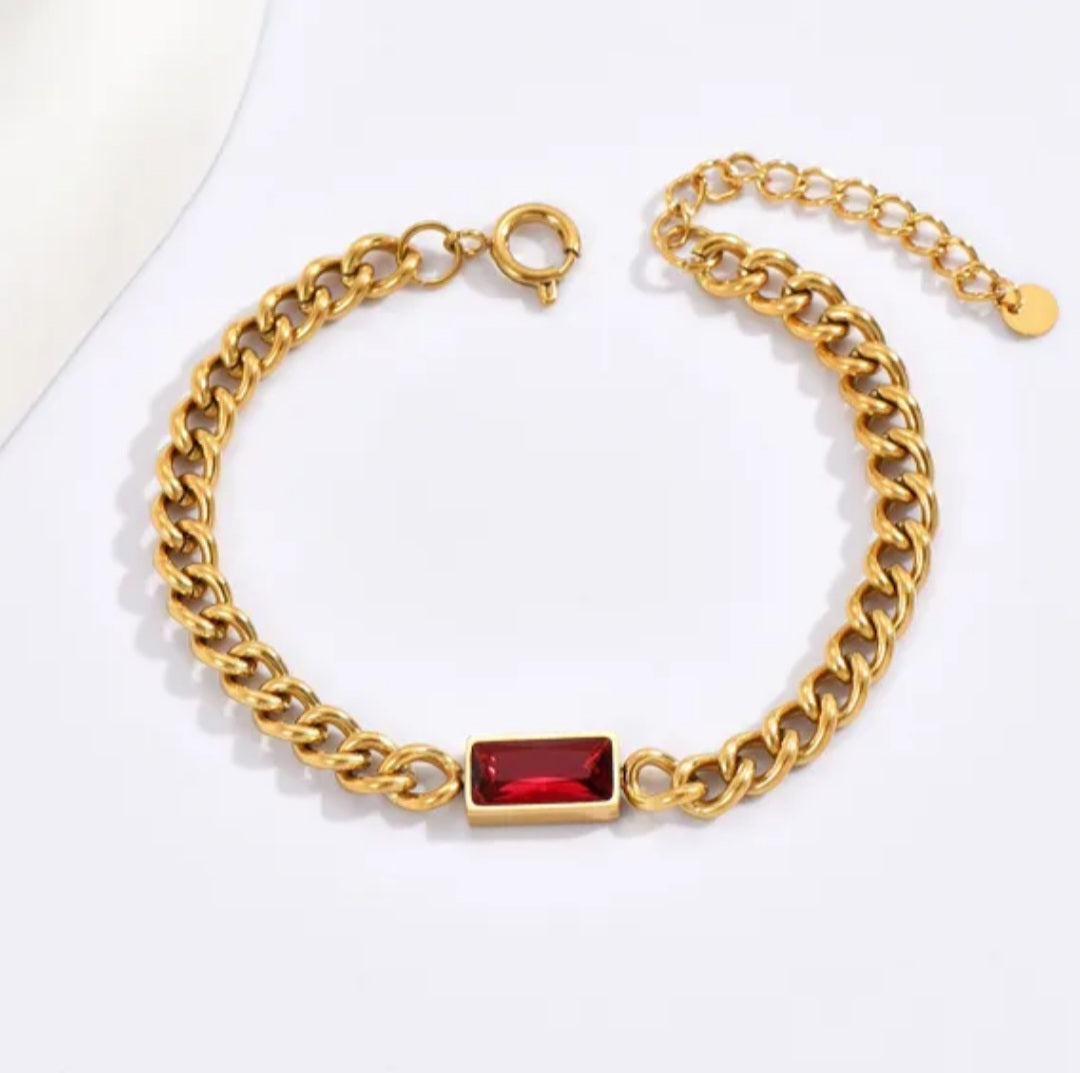 Red Gemstone bracelet