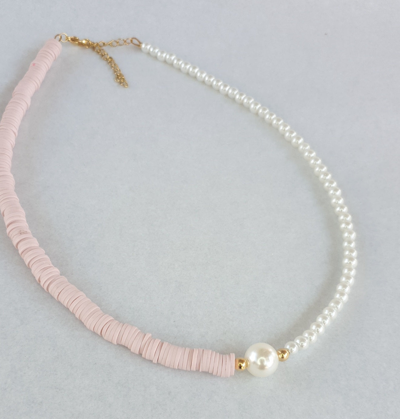 Poly & Pearl necklace
