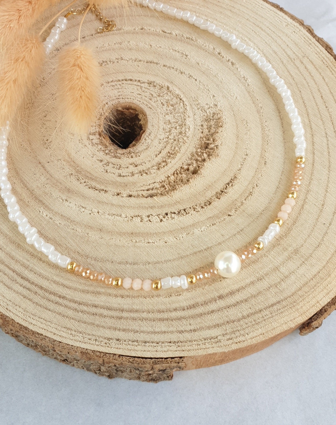 Crystal & Pearl necklace