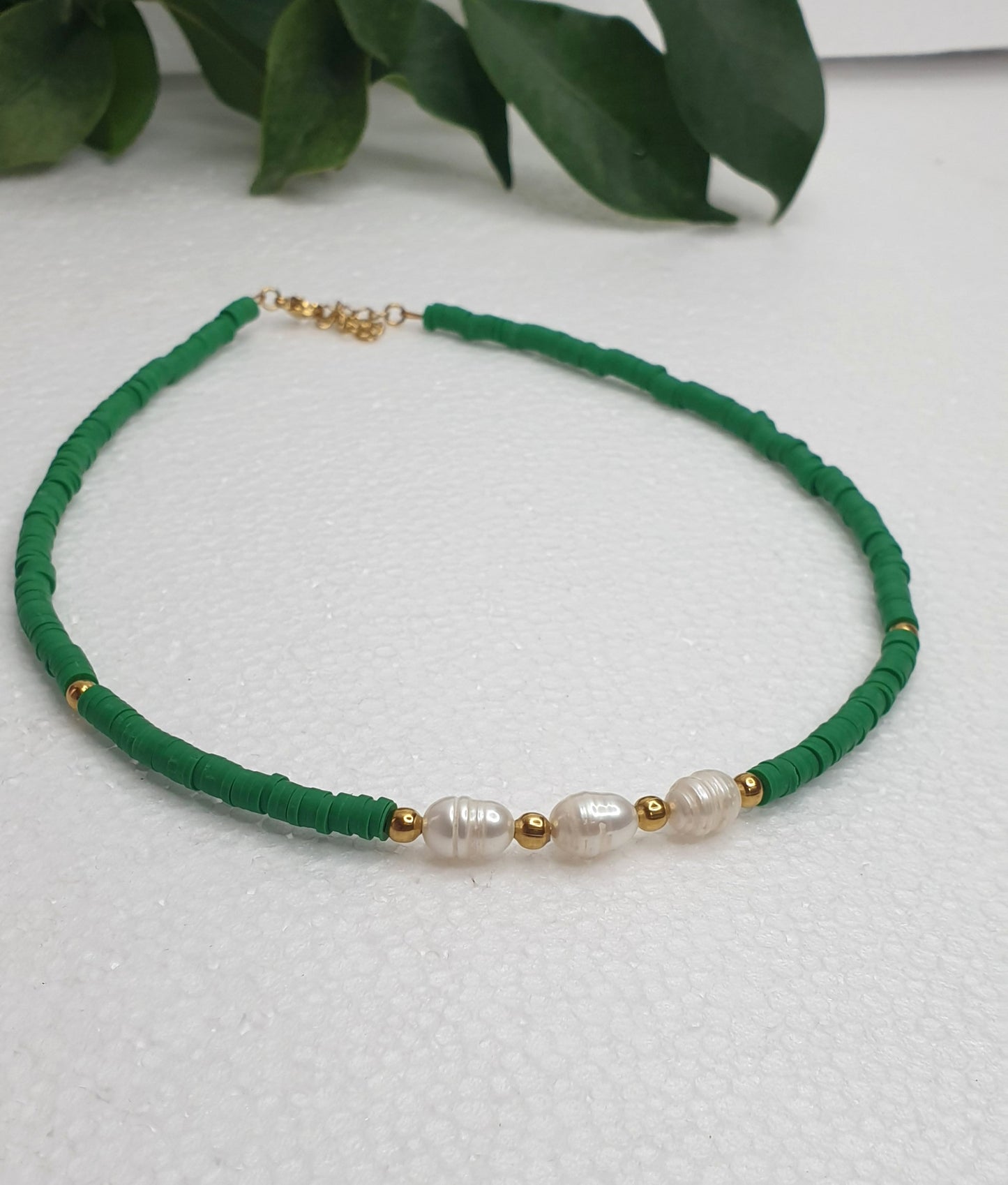 Clay & Lake Pearl Necklace(2 colours)