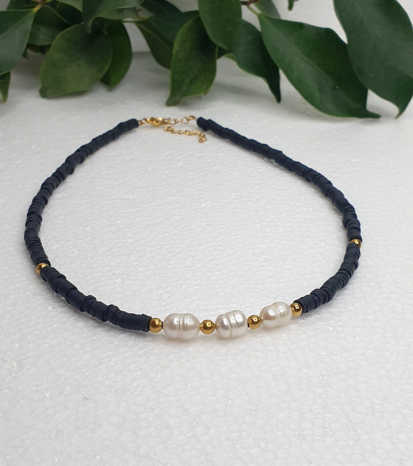 Clay & Lake Pearl Necklace(2 colours)