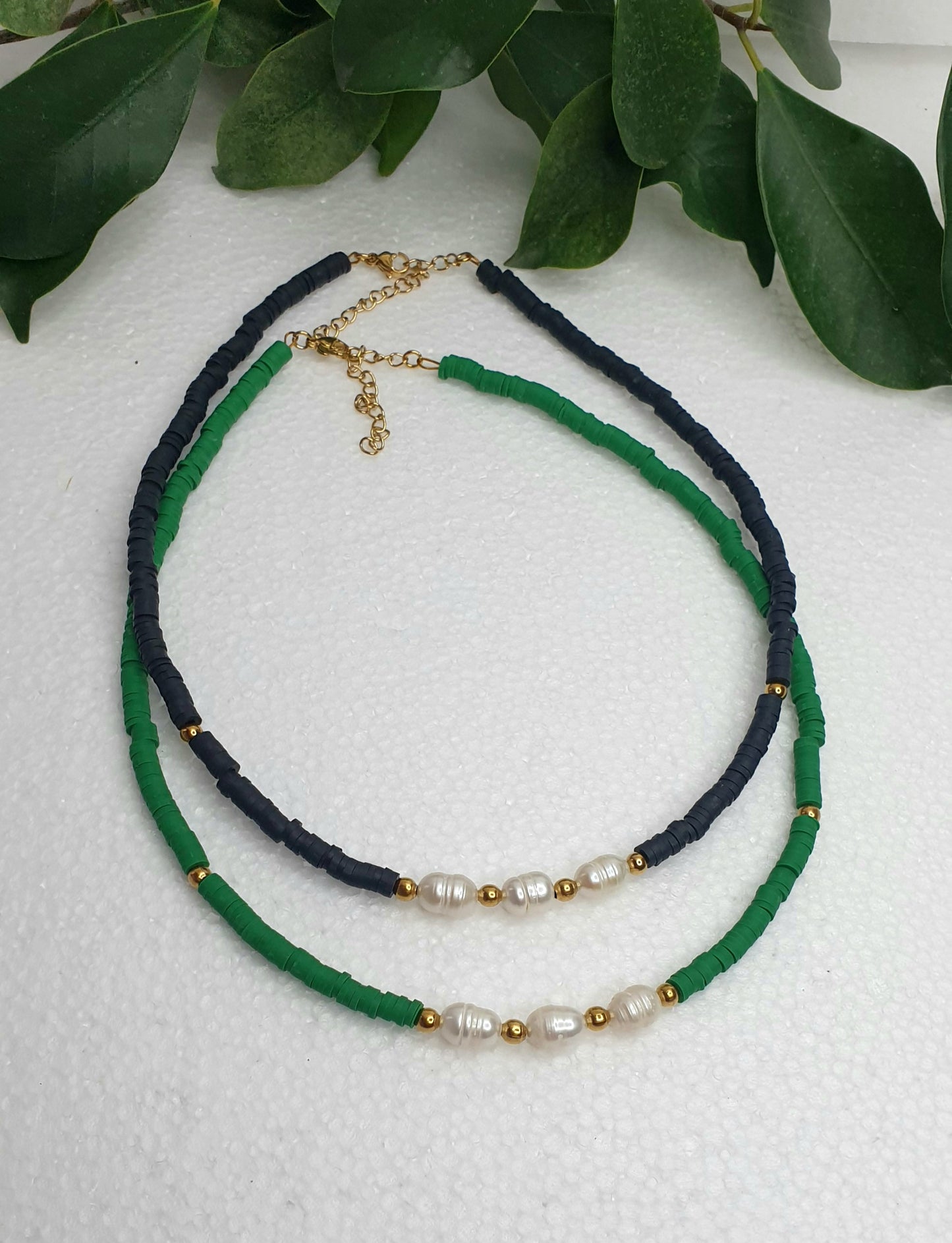 Clay & Lake Pearl Necklace(2 colours)