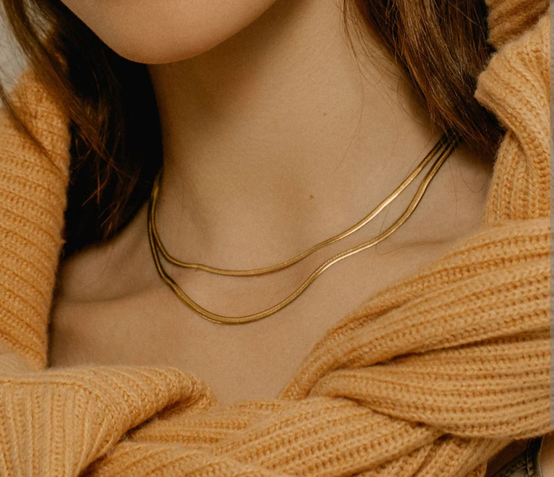 Gold Snake necklace