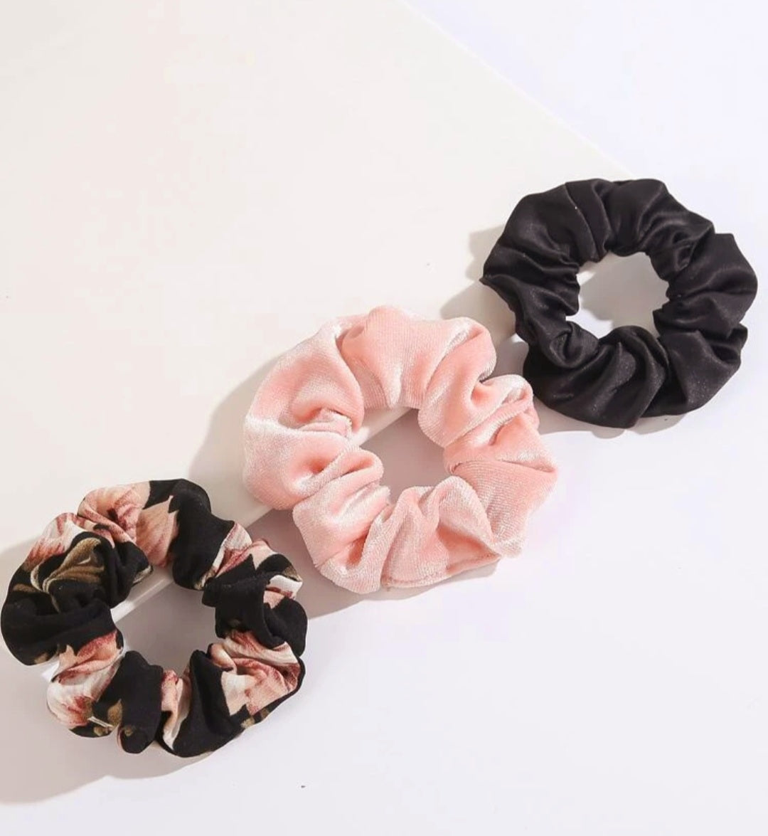 3 PCS Hair scrunchies/Hair Ties