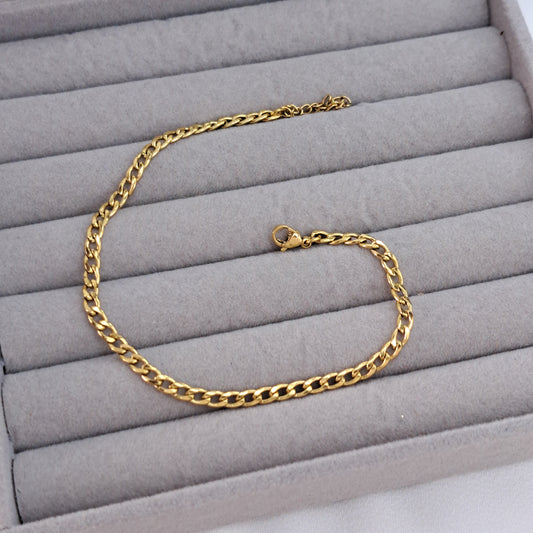 Medium Curb chain Anklet Bracelet