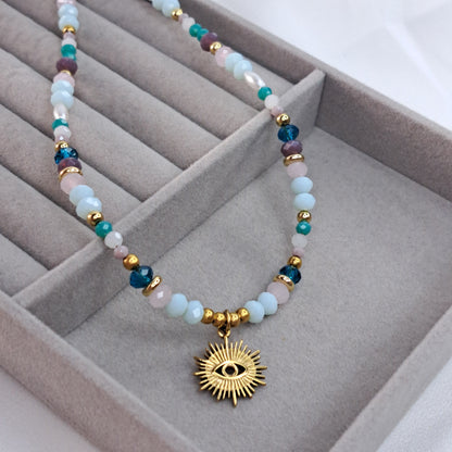 Evil eye Beaded Necklace