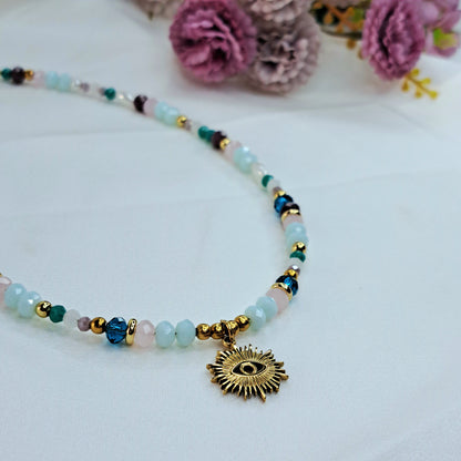 Evil eye Beaded Necklace