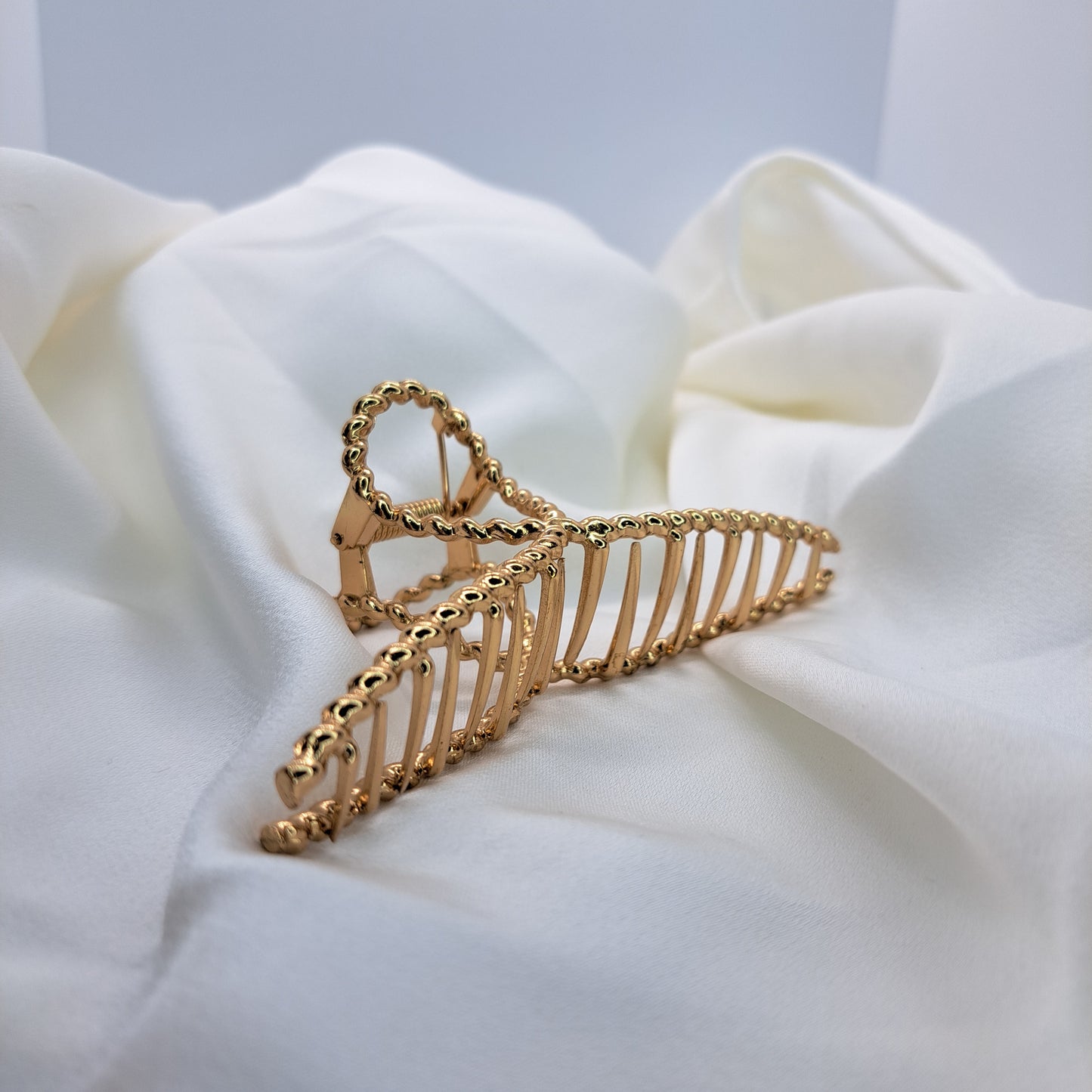 Gold Hair Claw/Hair Clip Large - TWISTED