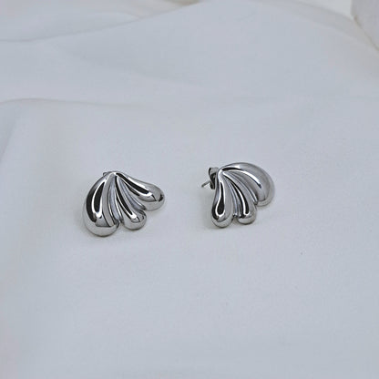 Silver Wing Stud Earrings