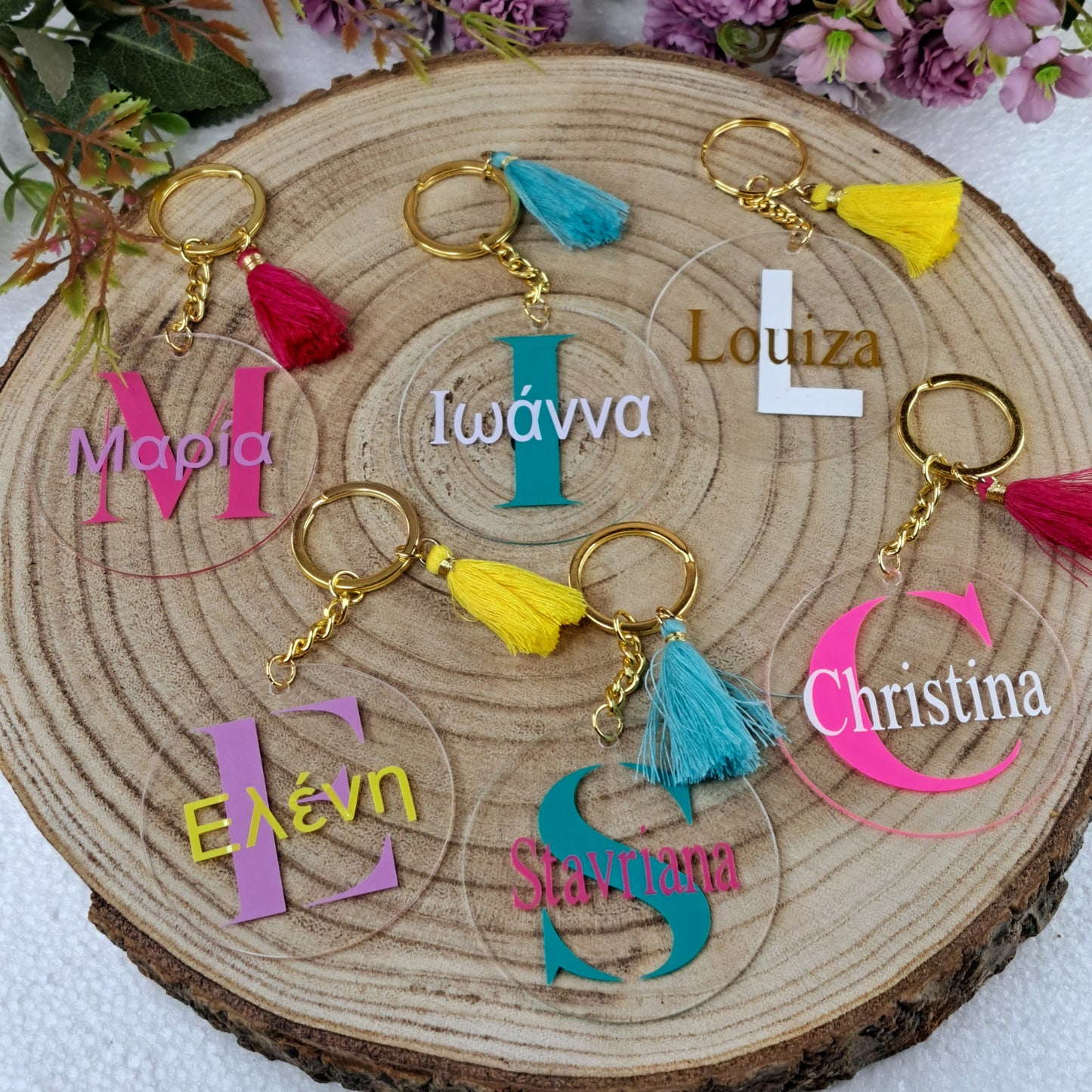 Acrylic Initial & Name Keychains