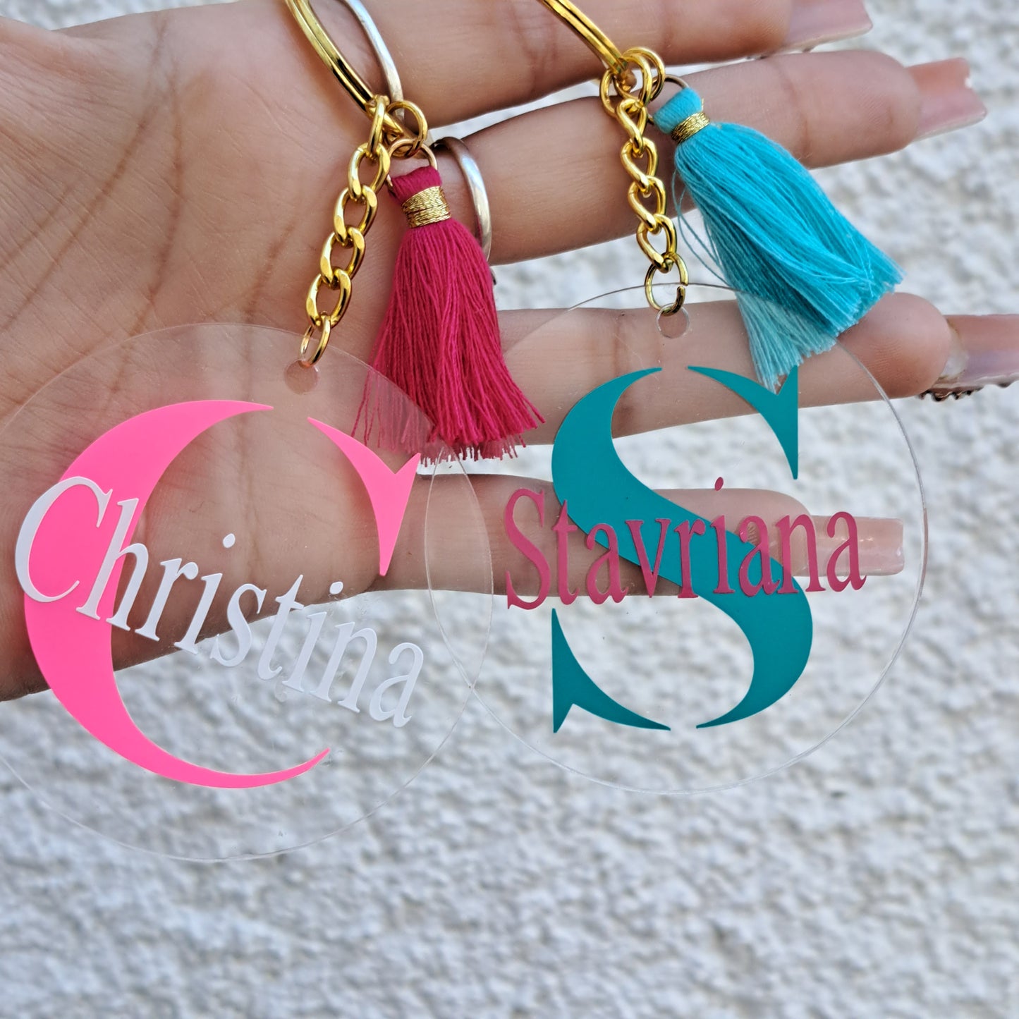 Acrylic Initial & Name Keychains