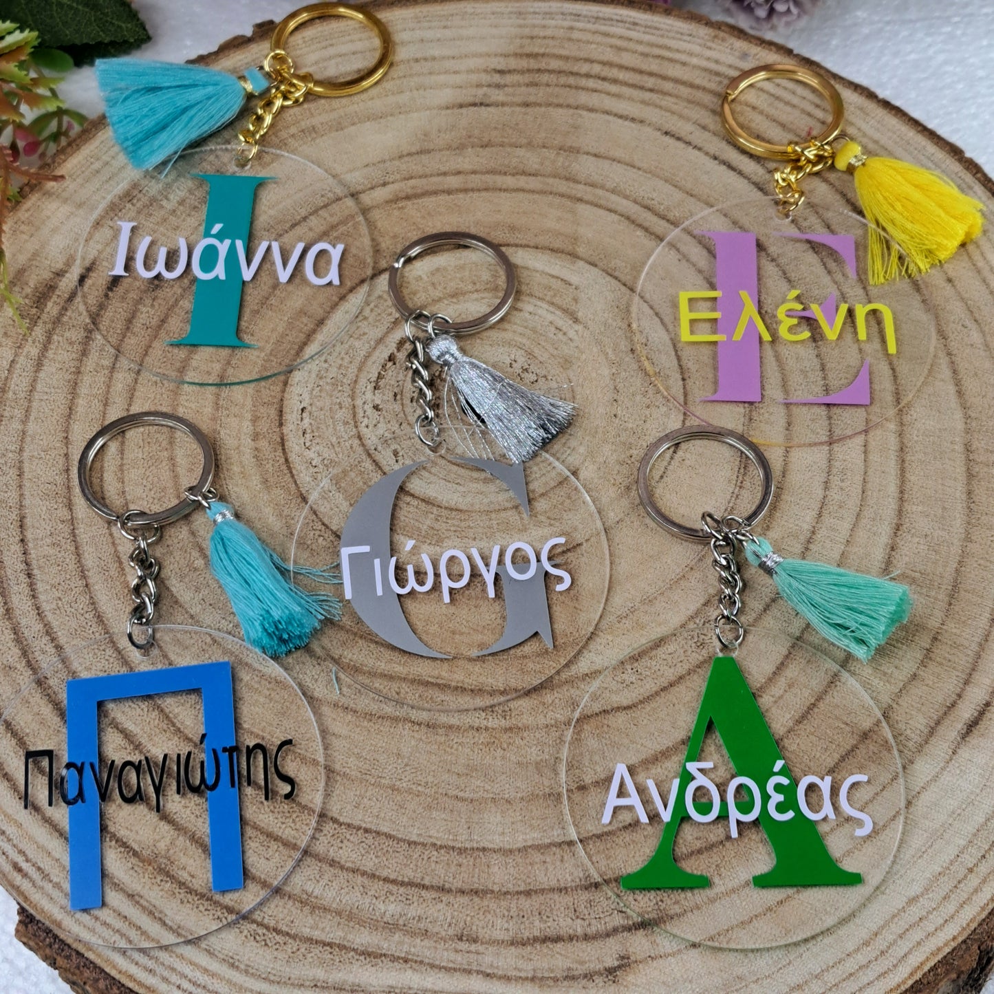 Acrylic Initial & Name Keychains