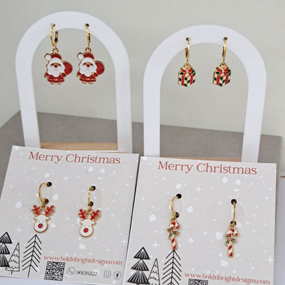 X mas Hoop Earrings (4 designs)