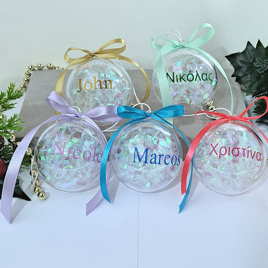 Personalized Christmas Acrylic Balls