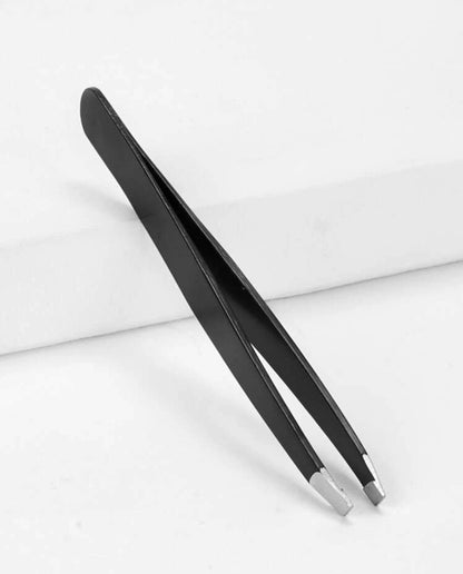 Black Stainless Steel Eyebrow Tweezers