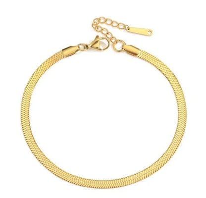 Gold Snake Chain Anklet Bracelet