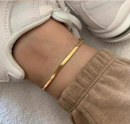 Gold Snake Chain Anklet Bracelet
