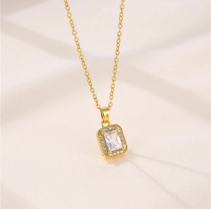 Square Diamond necklace