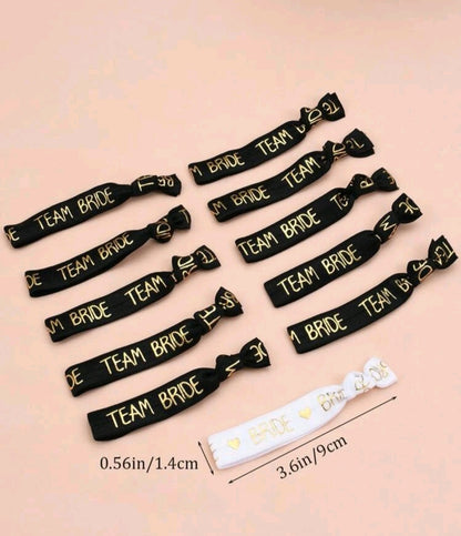 11 pcs TEAM BRIDE bracelets