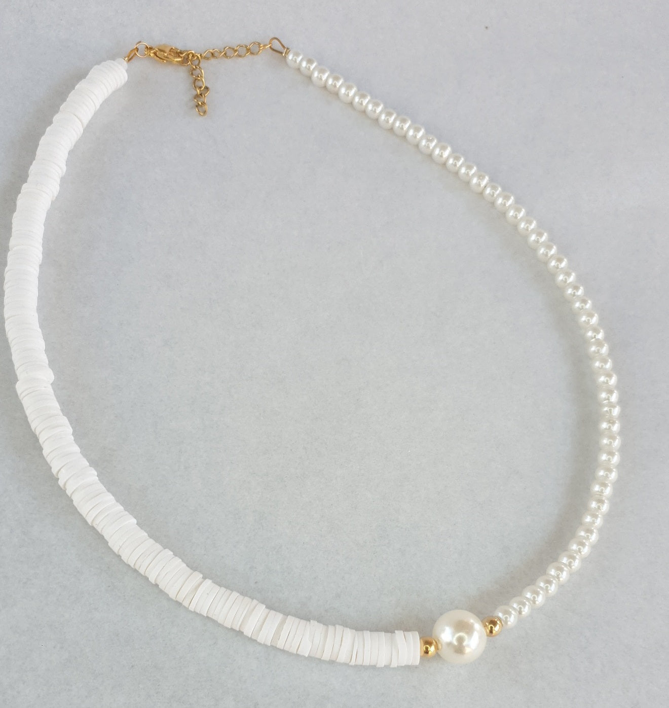 Poly & Pearl necklace