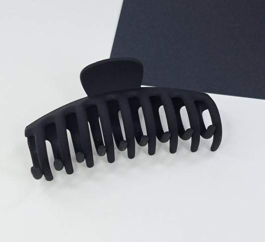 Plastic Simple Hair Claw/Hair Clip - Black